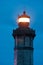 Whale Lighthouse at night, Lantern closeup