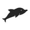 Whale orca vector icon.Black vector icon isolated on white background whale orca.