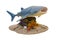 Whale shark statue for campaign about Catching fishwith Clipping path