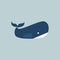 Whale, vector or color illustration