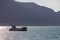 Whale watching boat with passengers going out the Husavik for waching the Humpback Whale.