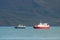 Whale Watching boats in Eyjafjordur Iceland