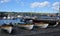 Whaleboats in port of Horta, Faial Island
