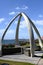 Whalebone Arch, Falkland Islands, Stanley, Falkland Islands. South Atlantic Ocean.