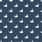 Whales Seamles pattern on blue background.