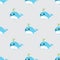 Whales Seamless Pattern vector dolphin shark ocean wallpaper background cartoon blue