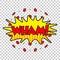 Wham comic sound effects. Sound bubble speech with word and comic cartoon expression sounds vector illustration.