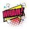 Wham! Comic Speech Bubble. Vector Eps 10.