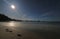 Whananaki beach at night time