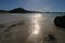 Whananaki beach at night time