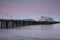 Wharf in Santa Barbara, California, at dusk.