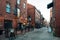 Wharf Street, a cobblestone street in Portland, Maine