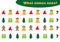 What comes next with christmas pictures for children, xmas fun education game for kids, preschool worksheet activity, task for the