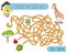 What does the giraffe eat. Help the giraffe to find the right way in maze and learn that giraffe like to eat. Maze Game