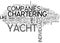 What Does It Mean To Privately Charter A Yacht Word Cloud