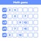 What is misssing number. Worksheet for kids kindergarten. preschool and school age. Numeric sequence.