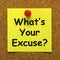What\'s Your Excuse Means Explain Procrastination