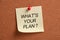 What\'s your plan?