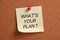 What\'s Your Plan