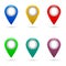 What is Your Location? Map Pin Icons