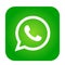 WhatsApp icon logo element sign vector in green mobile app on white background