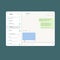 Whatsapp interface template for computer, PC. Web version of Whatsapp