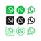 Whatsapp social media icons