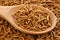 Wheat Bran Cereal on Wooden Spoon