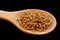 Wheat Bran Cereal on Wooden Spoon