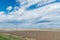 Wheat field of Canadian Prairies perspective view