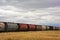 Wheat field and train