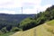 Wheat fields in the mountains of Germany