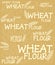 Wheat flour background