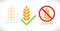 Wheat gluten icon