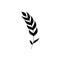 Wheat icon vector. Cereals illustration sign. Harvest symbol. Farm logo.