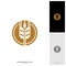 Wheat Luxury Grain and bread labels. Nature wheat. Agriculture wheat Logo Template Vector