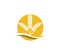 wheat nettle inside circle vector icon logo design