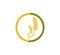 wheat nettle inside circle vector icon logo design