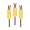 wheat stalks. Vector illustration decorative design