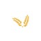 Wheat yellow logo icon template