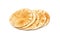 Wheaten Pita Flat Bread Stack Isolated, Flatbread, Chapati, Naan, Tortilla on White Background
