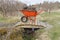 Wheel barrow full of mud