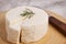 Wheel of brazilian traditional cheese Minas