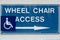 Wheel chair access sign