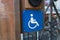 Wheel chair accessibility sign sysmbol