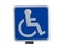 Wheel chair sign with clipping path