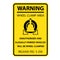Wheel clamping warning sign - no parking, car wheel clamp