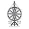 Wheel distaff with yarn. Logo for craft related site