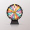 Wheel fortune. Casino prize lucky game roulette, win jackpot money lottery circle. Chance winner gamble wheel 3d