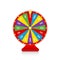 Wheel of fortune, colorful spinning fortune wheel. Realistic roulette design for lottery, casino games